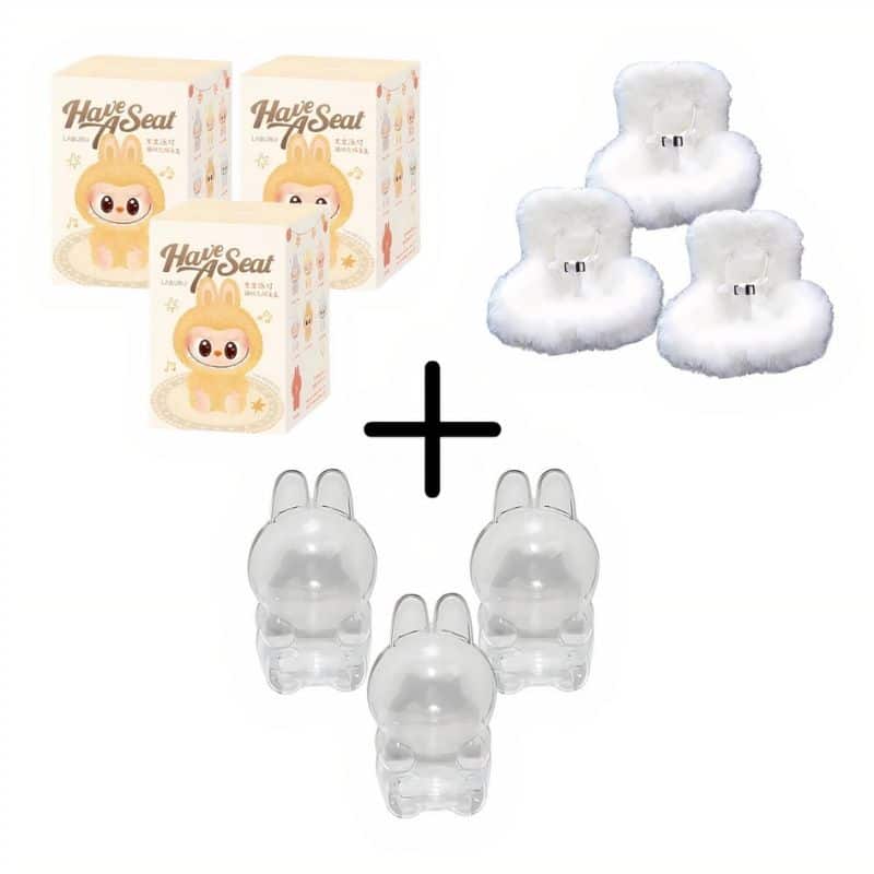 Peluche Labubu Assis en Boîte Mystère