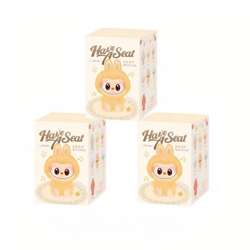 Peluche Labubu Assis en Boîte Mystère